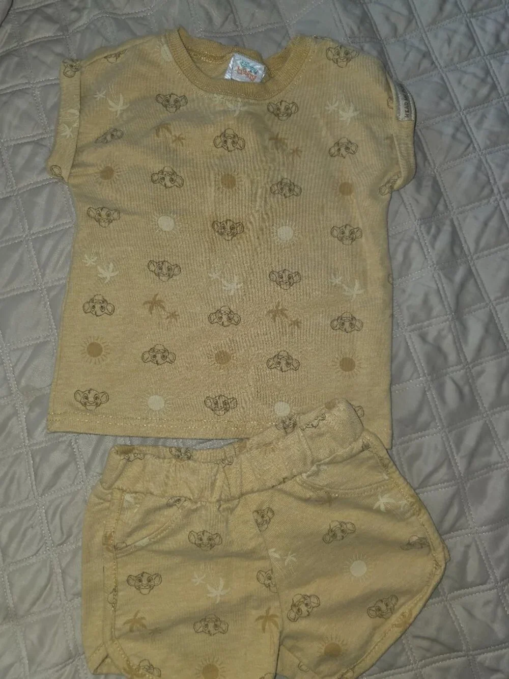 Disney Baby Lion King Simba 2-Piece Short Set 24M Toddler Boys Outfit